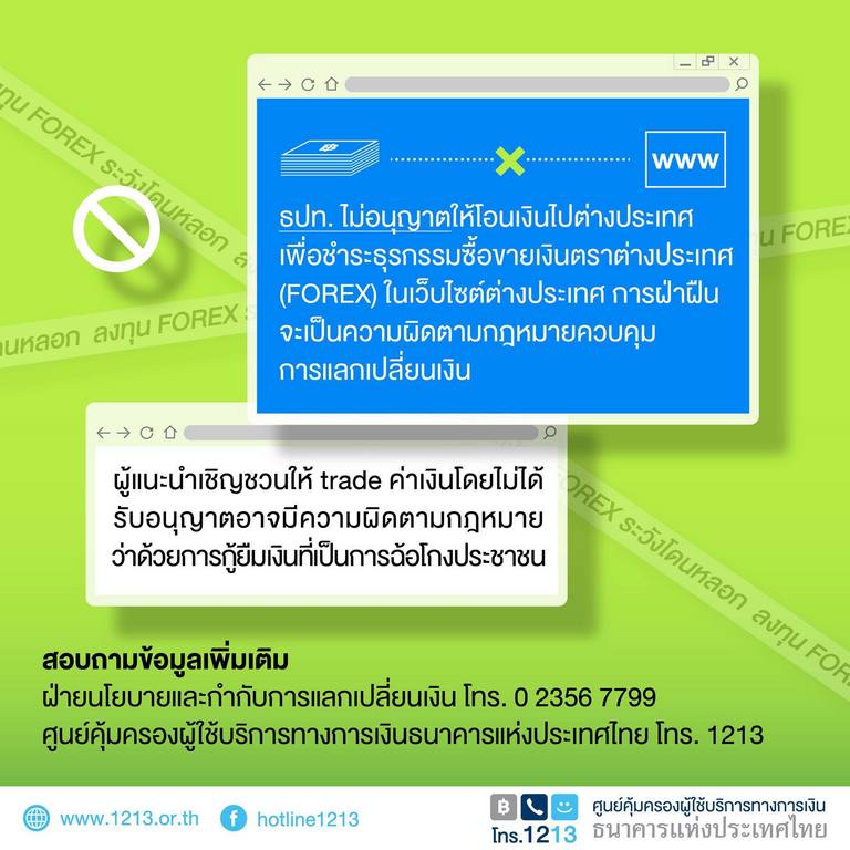 ธปท. เตือนผู้ลงทุน Forex ระวังโดนหลอกจากบริษัทที่ไม่ได้รับใบอนุญาต :  อินโฟเควสท์